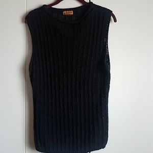 MILANO Black sleeveless sweater